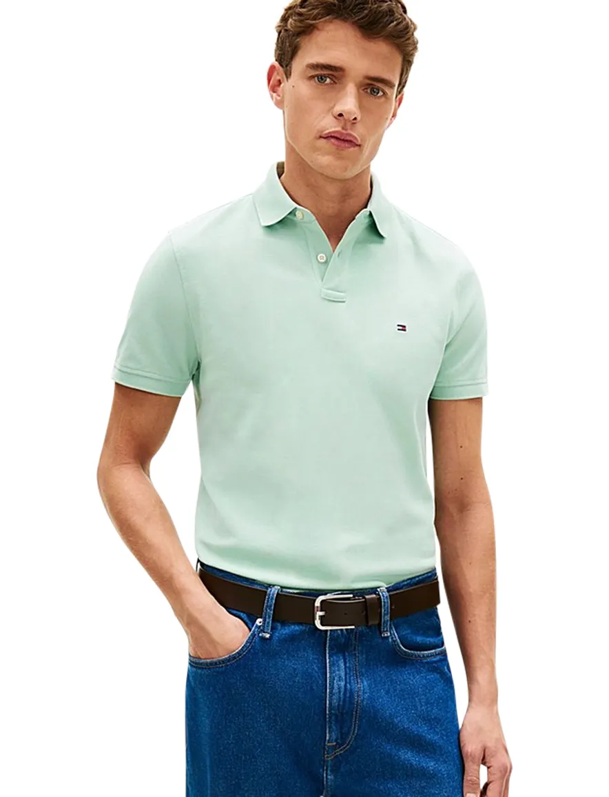 Tommy Hilfiger polo groen 2-knoops