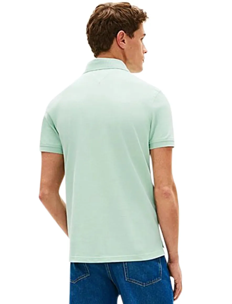 Tommy Hilfiger polo groen 2-knoops