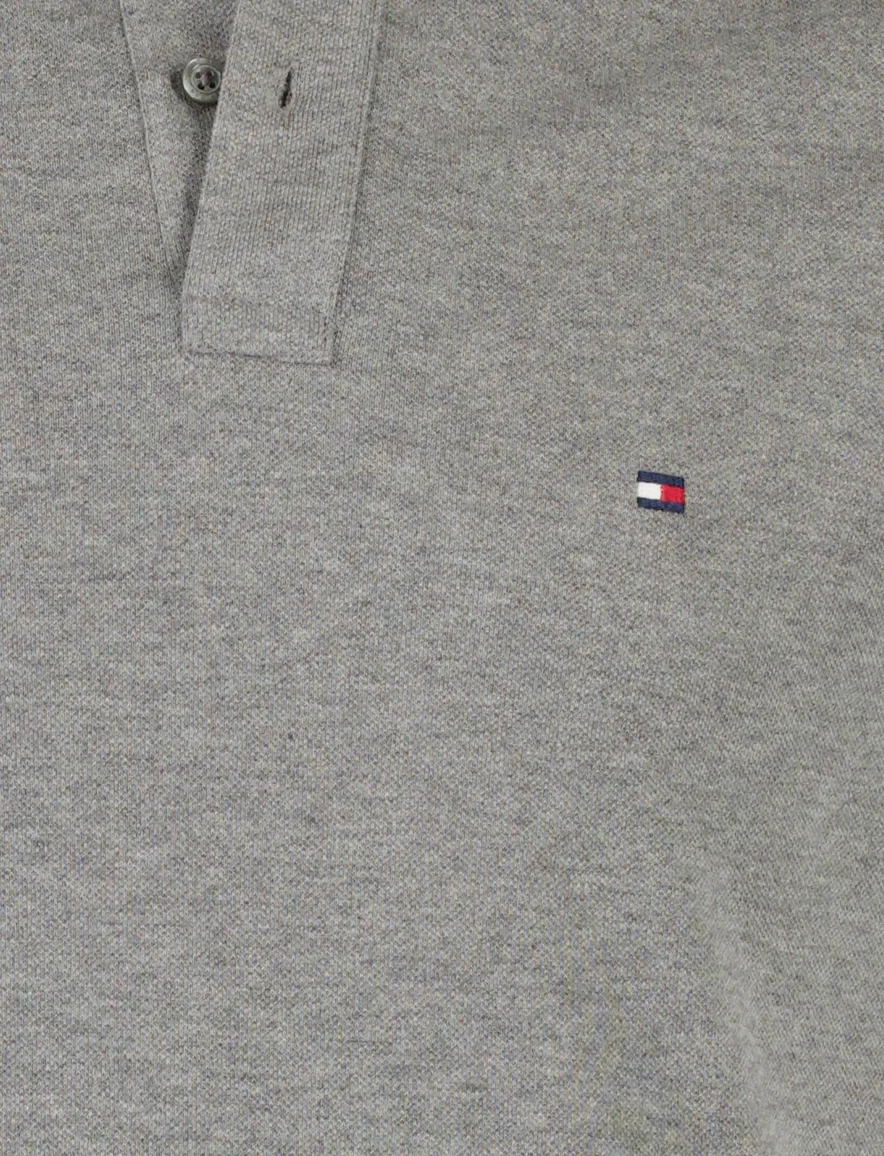 Regular fit polo tommy hilfiger grijs