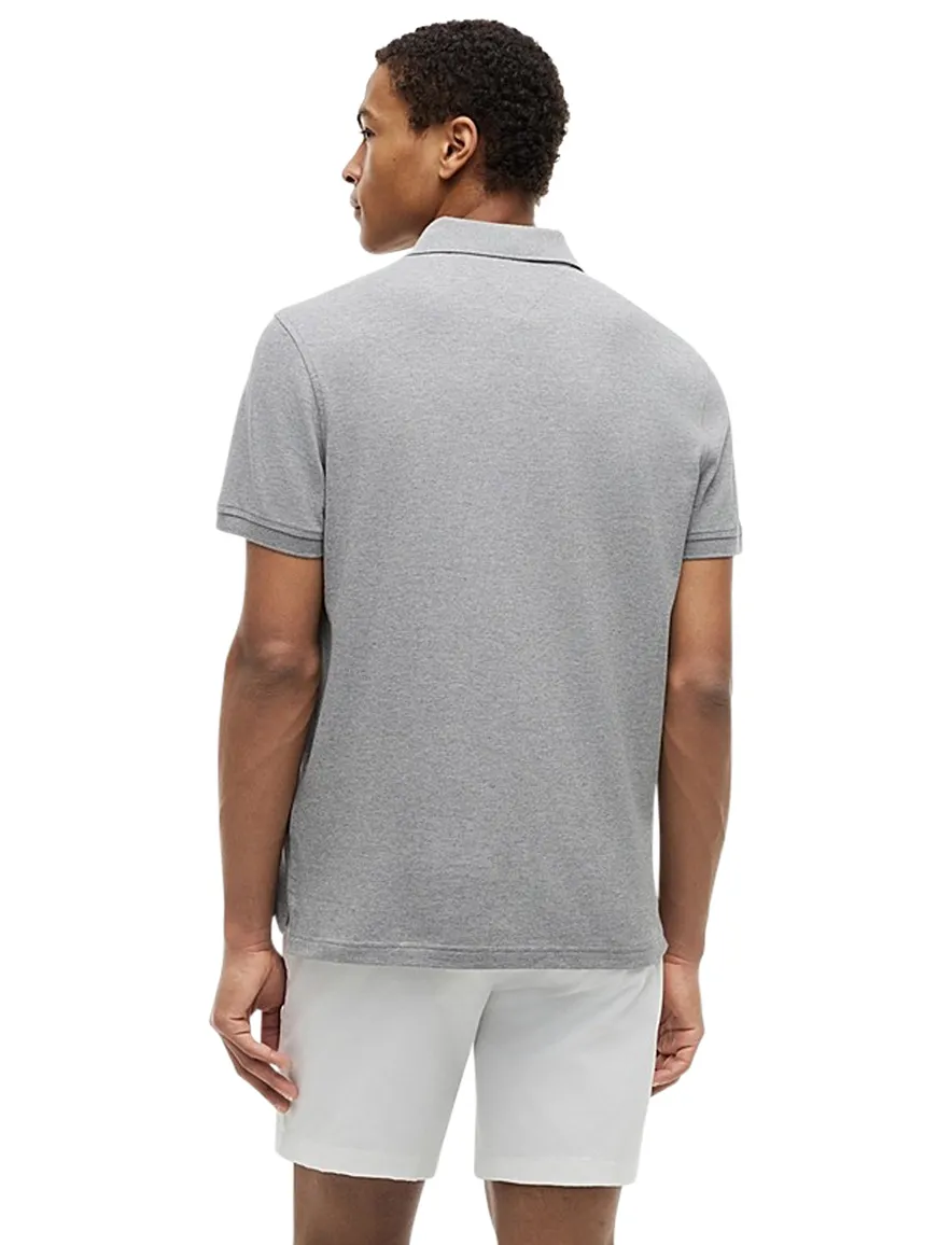 Tommy Hilfiger polo grijs gemeleerd