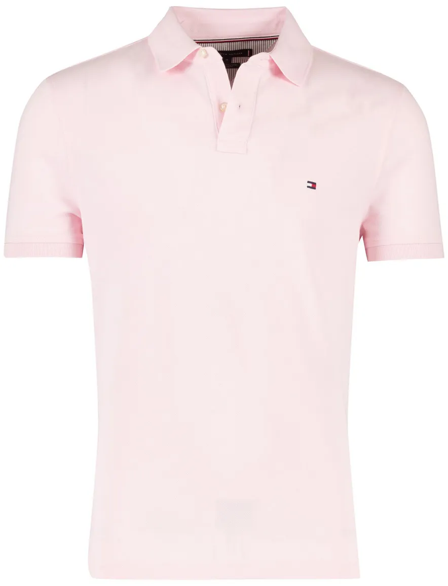 Roze polo tommy hilfiger regular fit