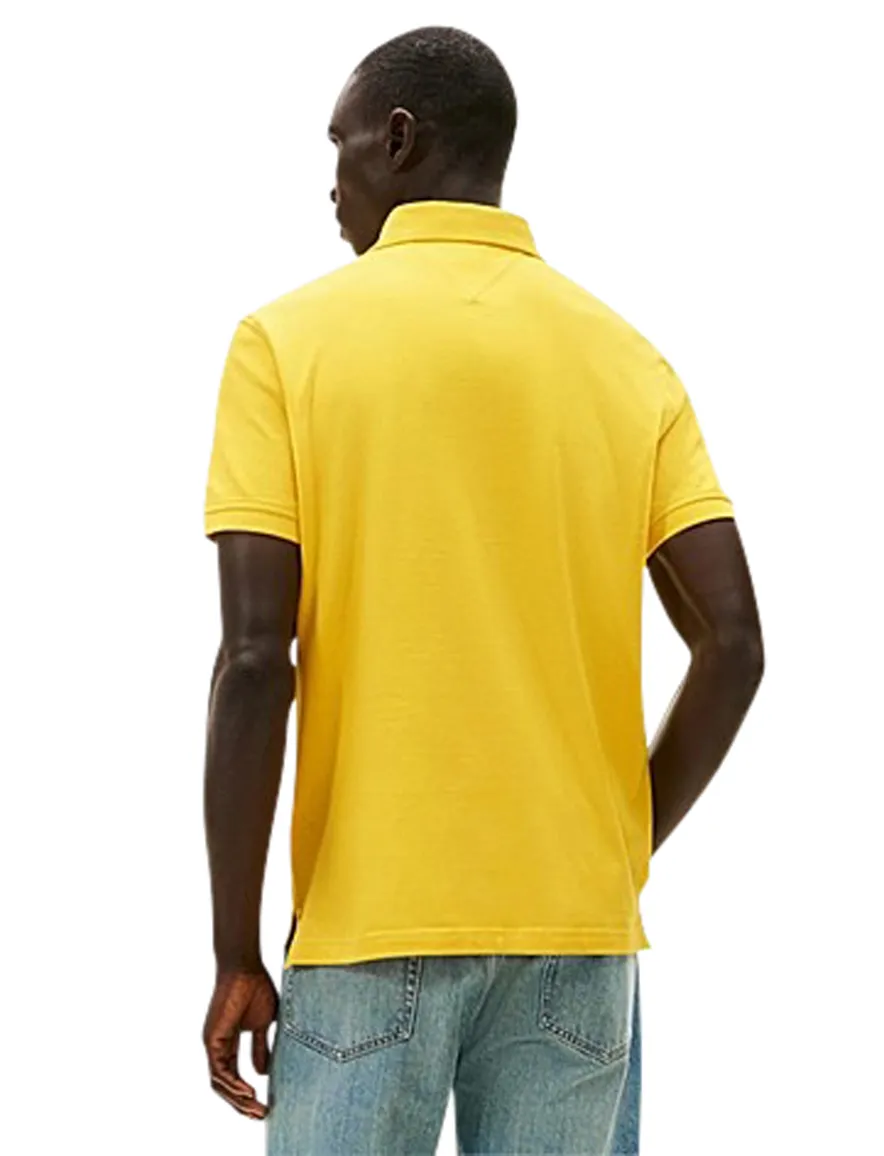 Tommy Hilfiger regular fit poloshirt regular fit geel