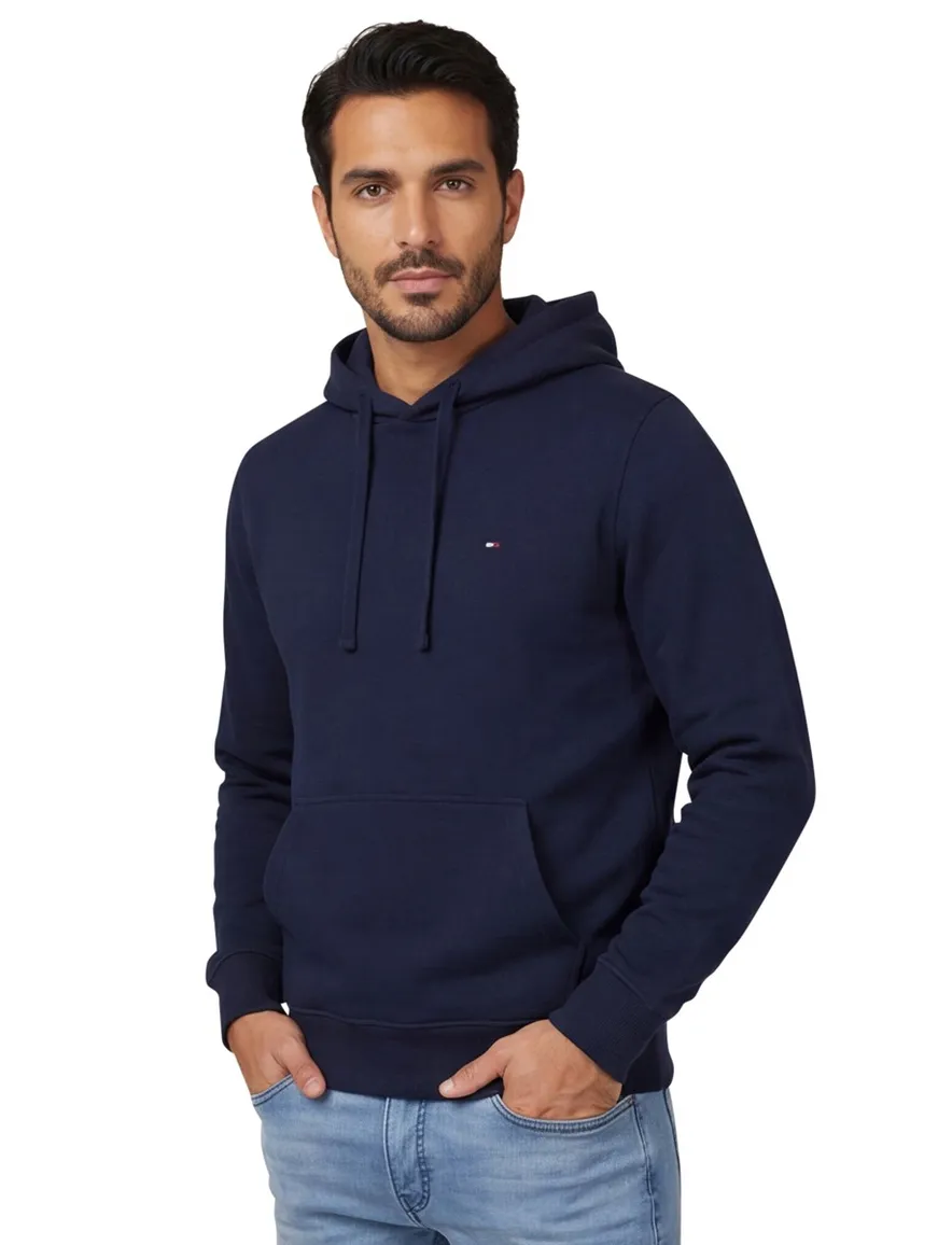 Navy hoodie Tommy Hilfiger navy normale fit capuchon