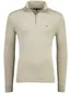 Tommy Hilfiger Half zip trui beige gemeleerd
