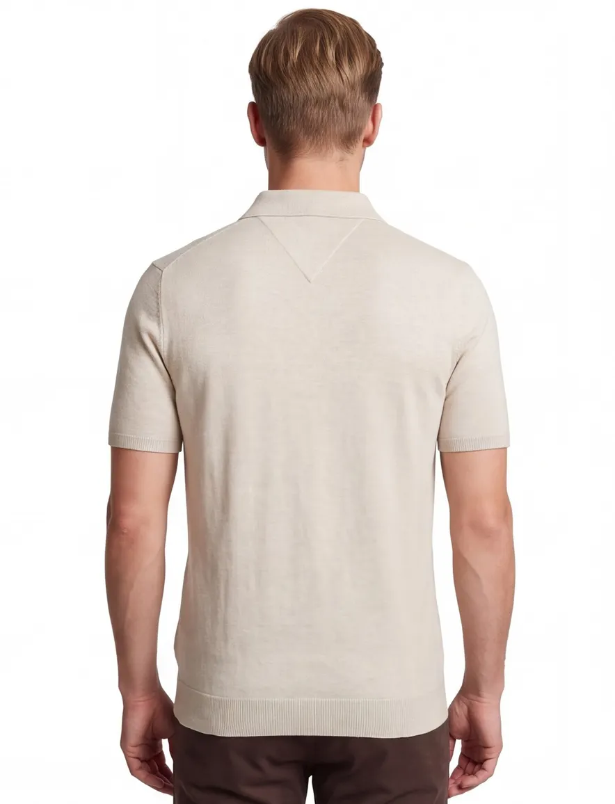 Tommy Hilfiger polo beige knit