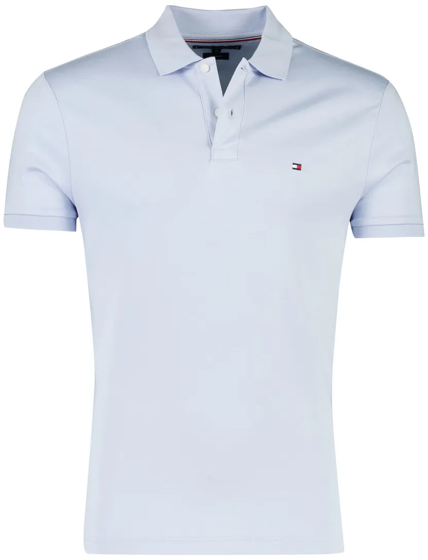 Poloshirt Tommy hilfiger lichtblauw regular fit