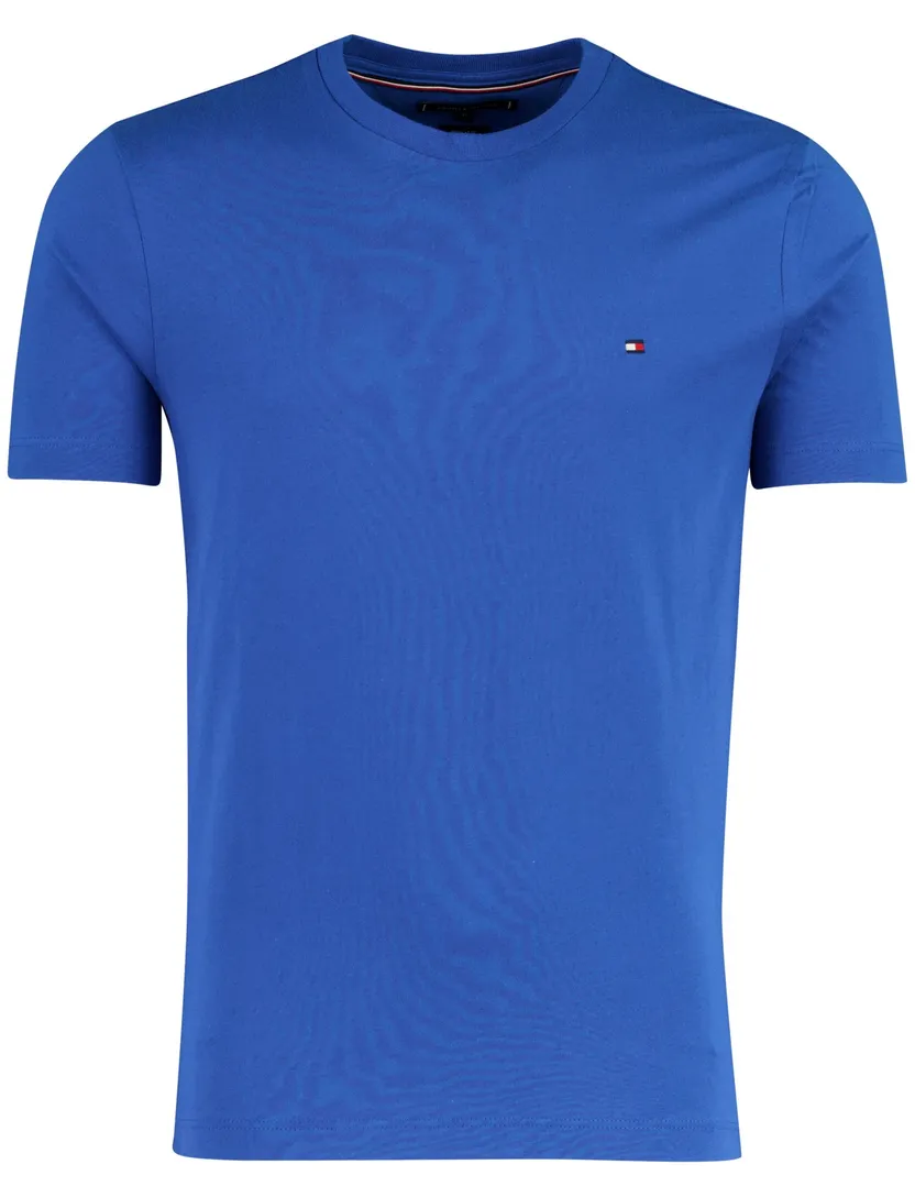 T-shirt Tommy Hilfiger blauw ronde hals normale fit