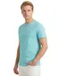 T-shirt Tommy Hilfiger ronde hals turquoise met logo