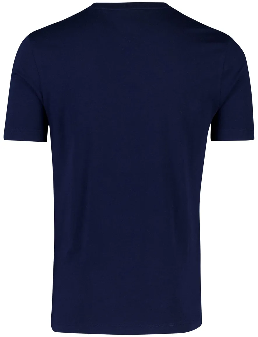 Ronde hals shirt tommy hilfiger donkerblauw