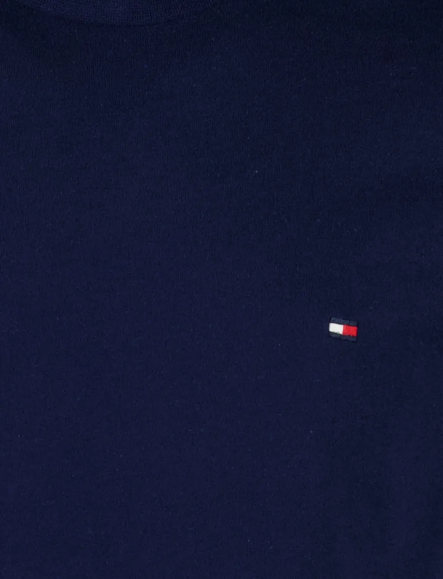 Ronde hals shirt tommy hilfiger donkerblauw