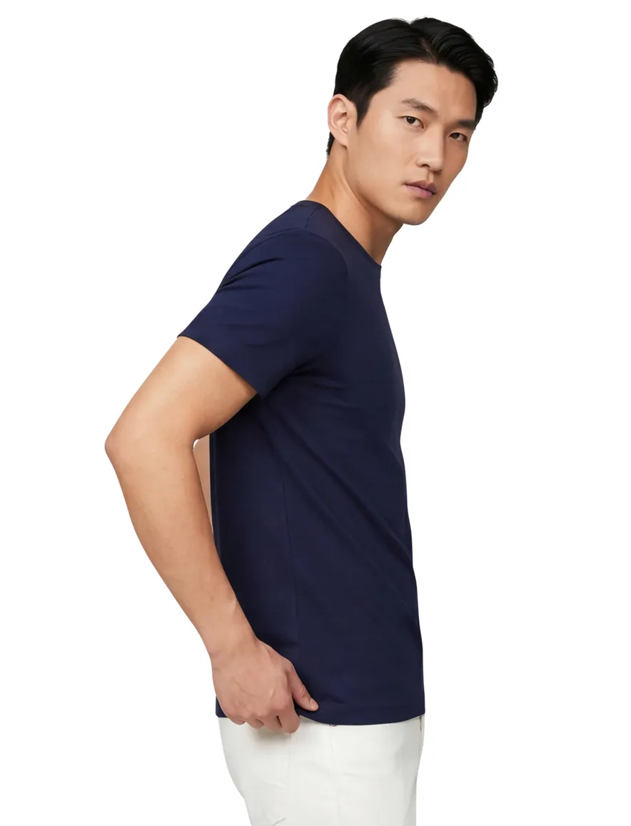 Ronde hals shirt tommy hilfiger donkerblauw