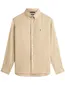 Tommy Hilfiger overhemd bruin effen