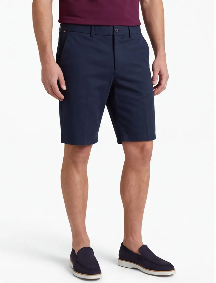 Chino short Tommy Hilfiger donkerblauw