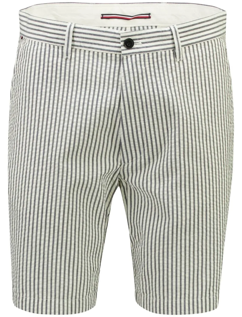 Bermuda Tommy Hilfiger creme navy gestreept chino