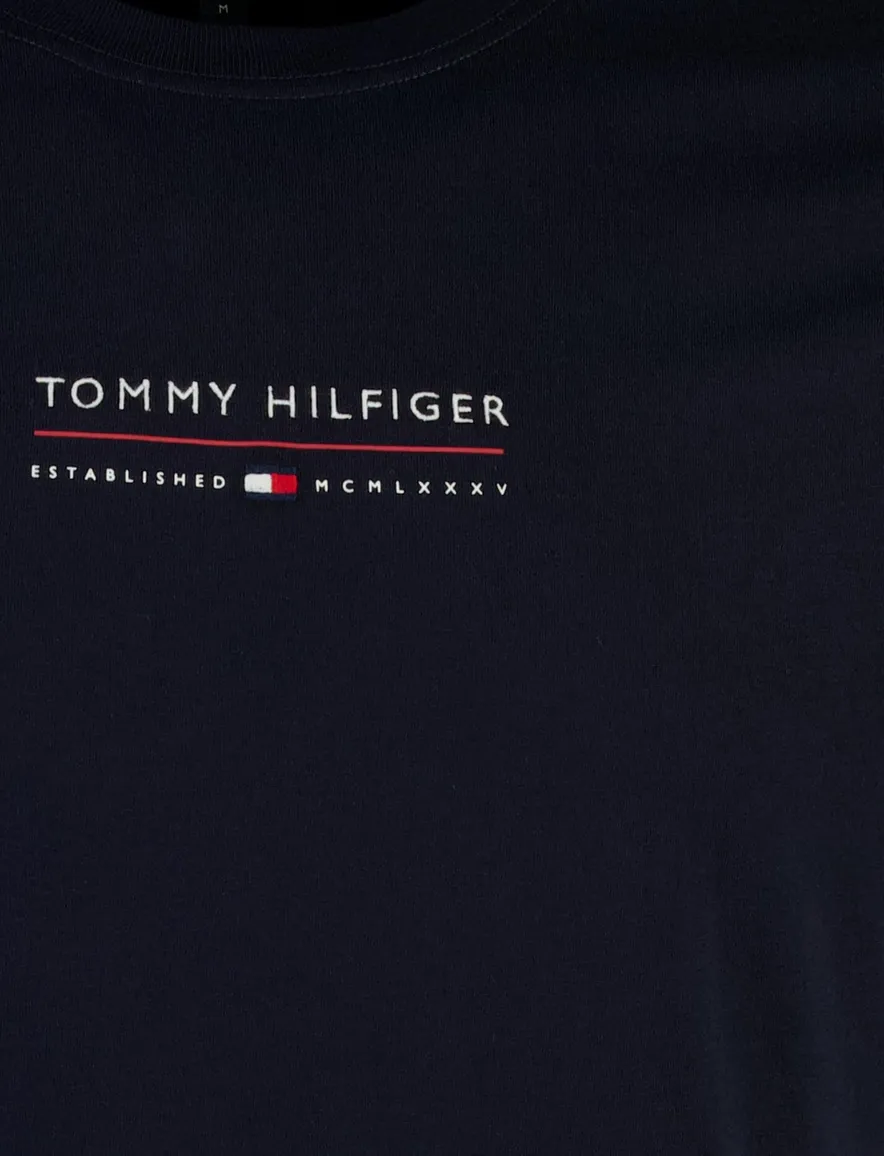 donkerblauw t-shirt Tommy Hilfiger ronde hals