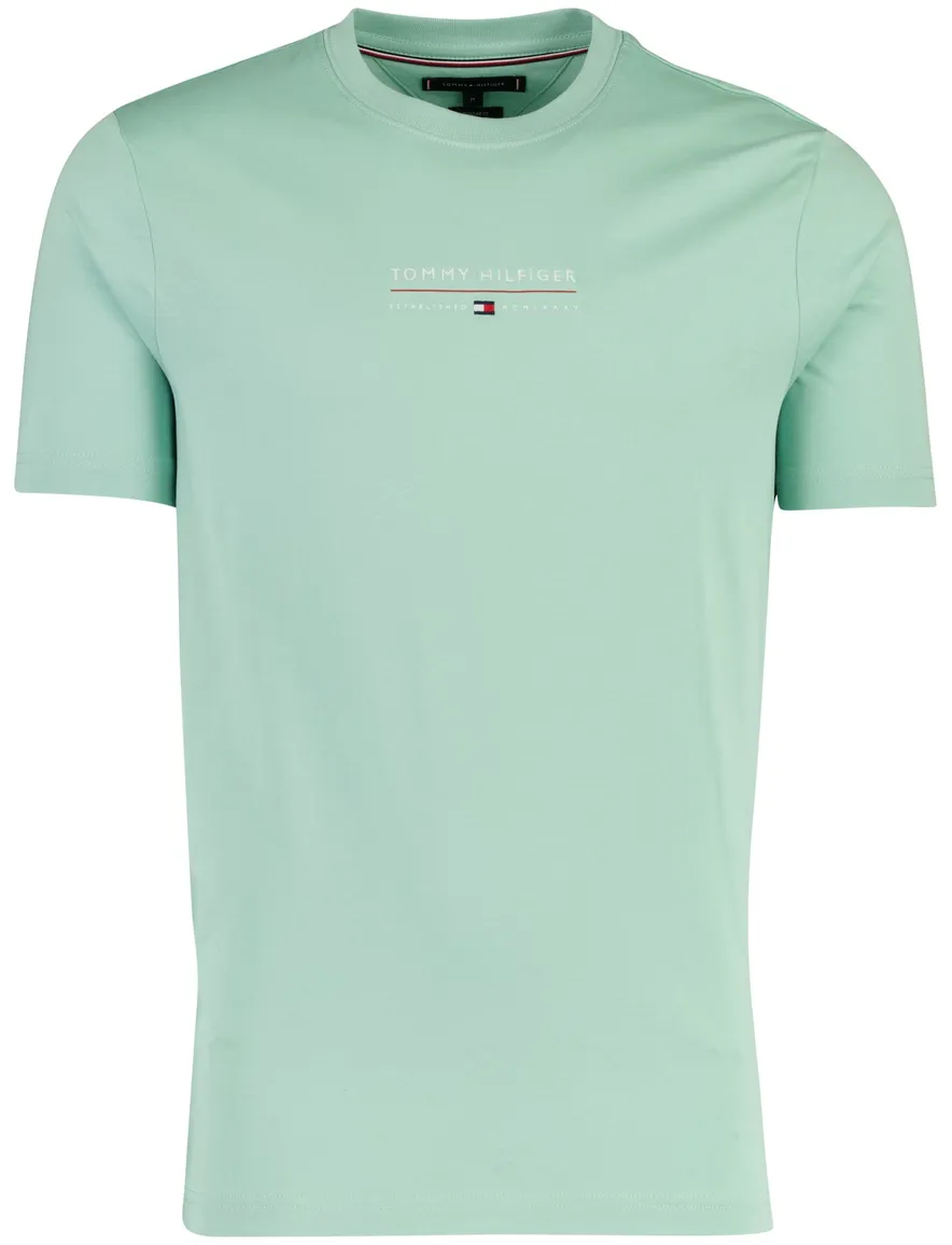 groene t-shirt Tommy Hilfiger normale fit