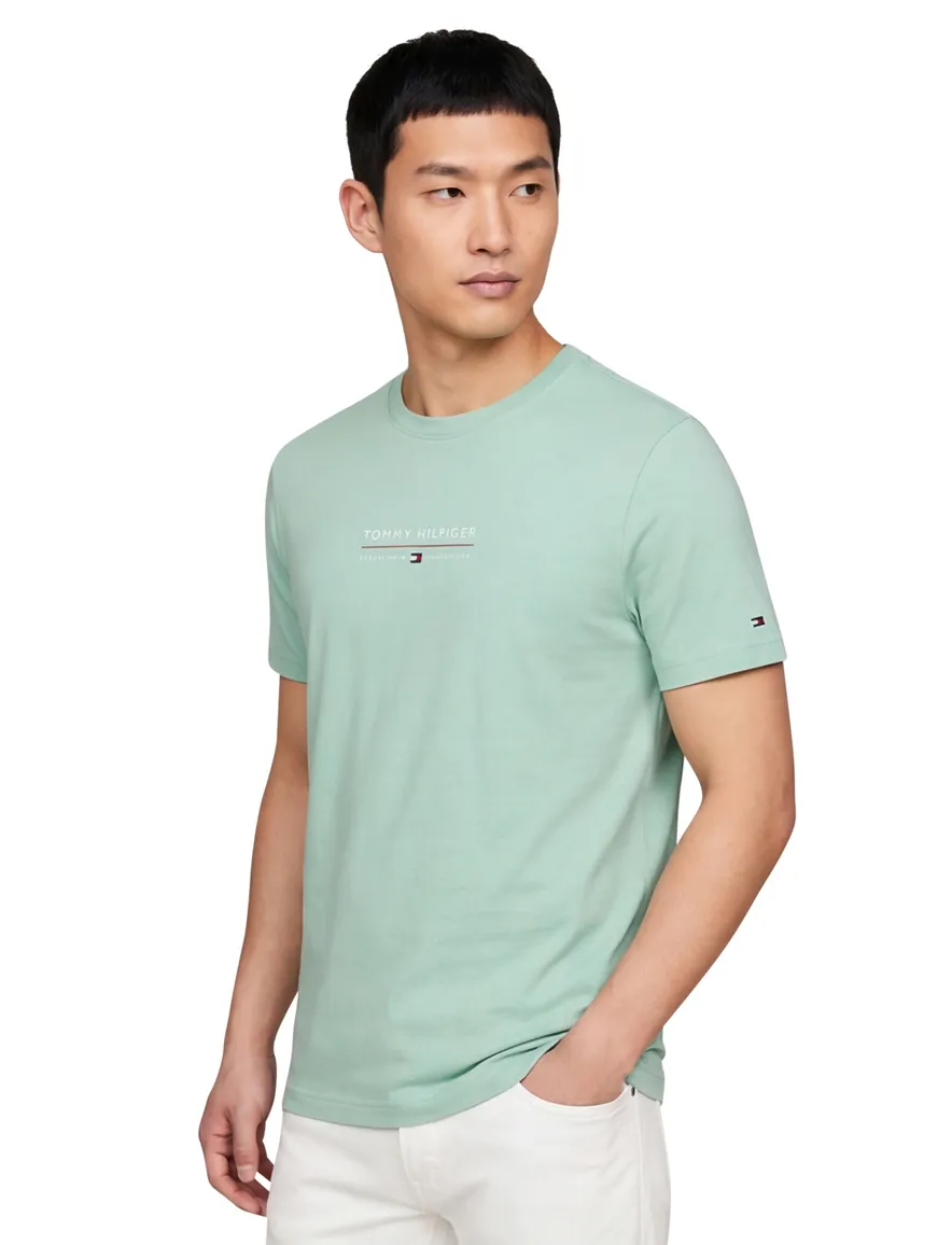 groene t-shirt Tommy Hilfiger normale fit