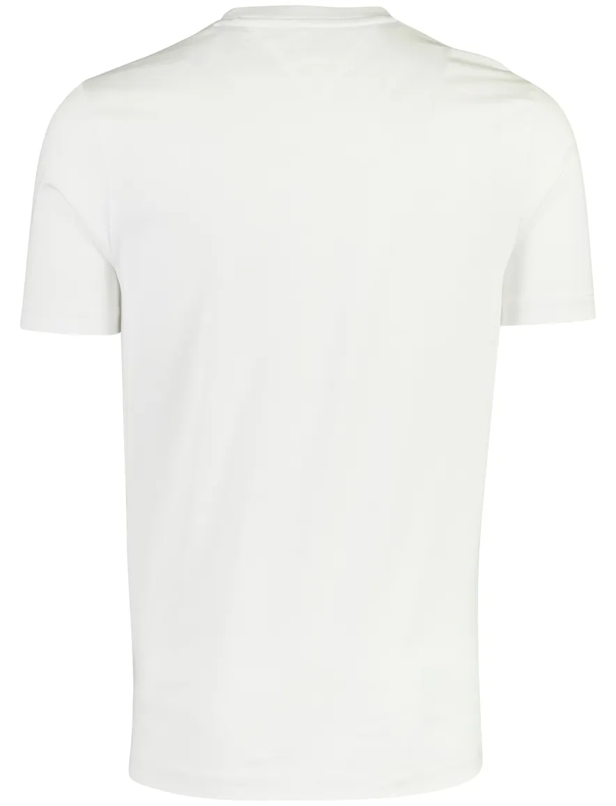 wit t-shirt Tommy Hilfiger merk opdruk ronde hals