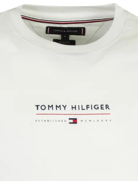 Tommy Hilfiger t-shirt wit Regular Fit