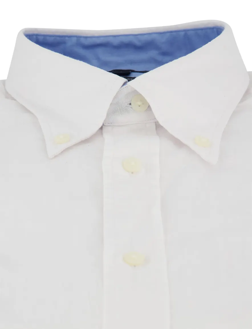 Tommy Hilfiger overhemd korte mouw wit