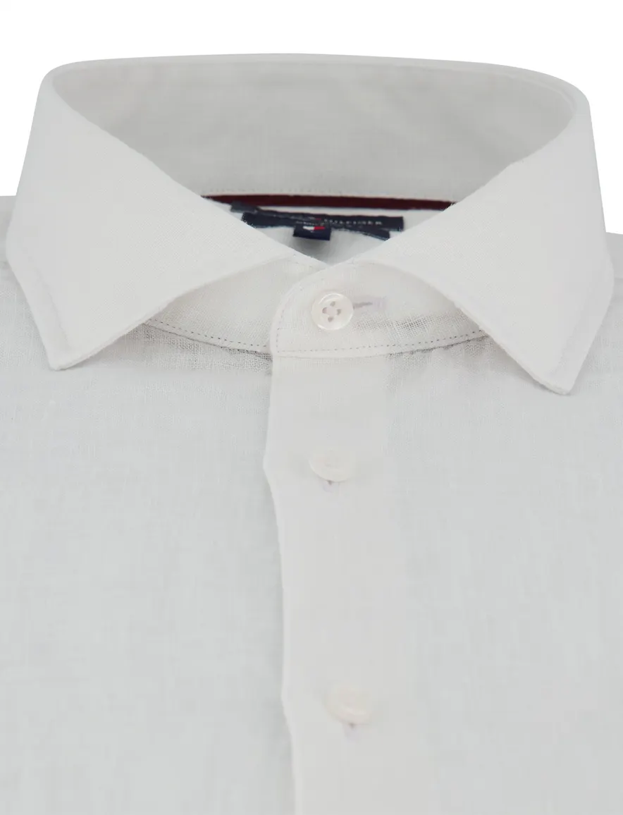 Tommy Hilfiger overhemd wit linnen