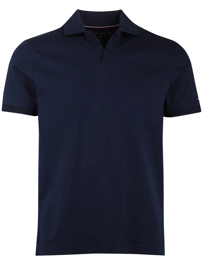 Polo Tommy Hilfiger donkerblauw korte mouw v-hals