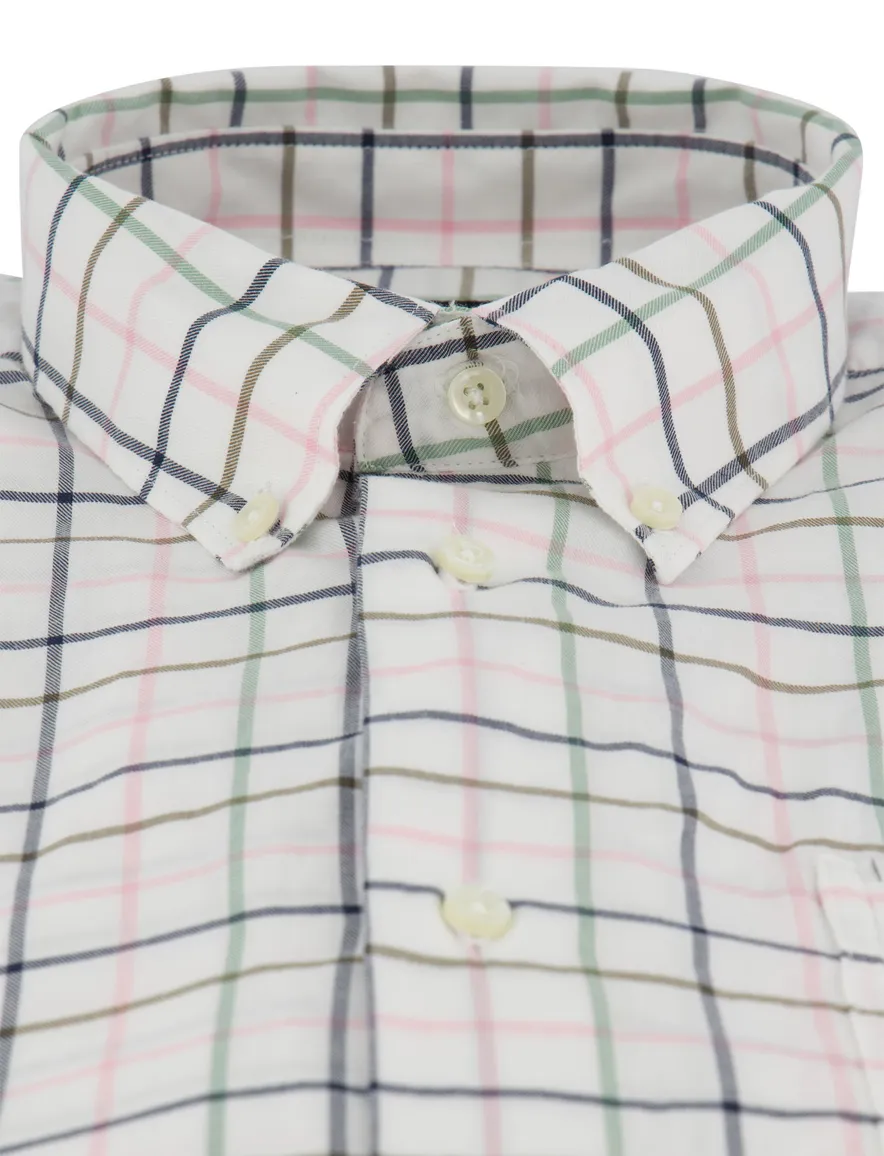 Tommy Hilfiger overhemd wit strepen linnen