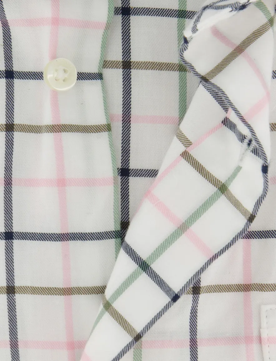 Tommy Hilfiger overhemd wit strepen linnen