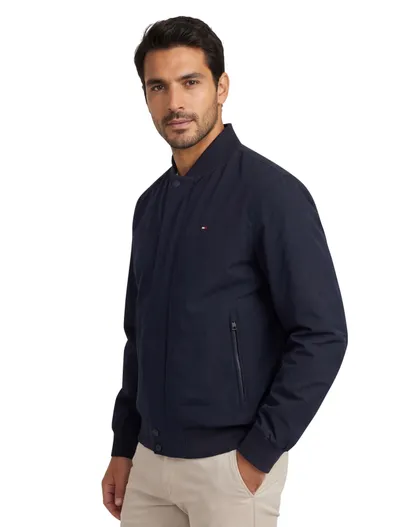 Tommy Hilfiger donkerblauwe zomerjas Tommy Hilfiger normale fit