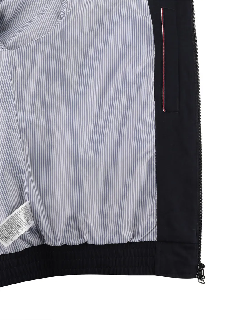 zomerjas Tommy Hilfiger donkerblauw normale fit klepzakken