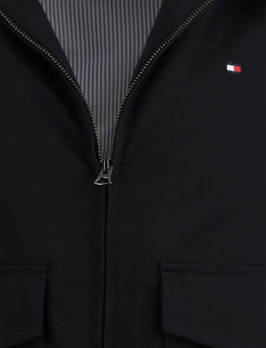 Tommy Hilfiger zomerjas donkerblauw klepzakken
