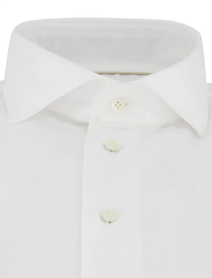 Profuomo Overhemd Slim fit wit strijkvrij