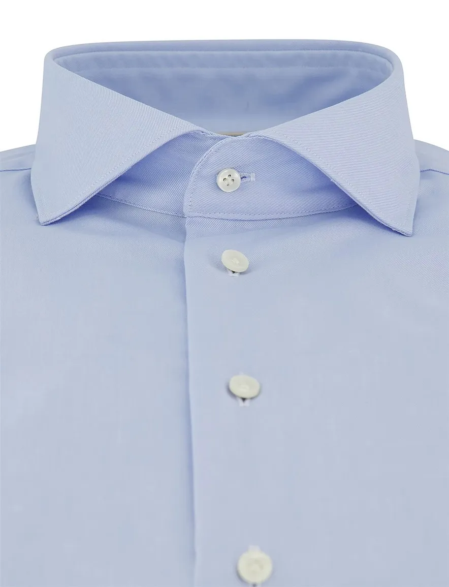 Profuomo lichtblauw overhemd slim f