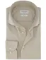 Profuomo overhemd Slim Fit beige effen strijkvrij