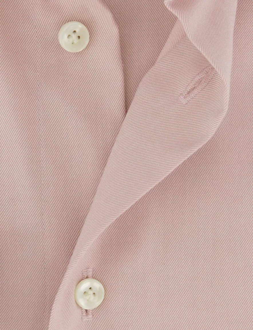 Slim Fit Profuomo overhemd roze effen