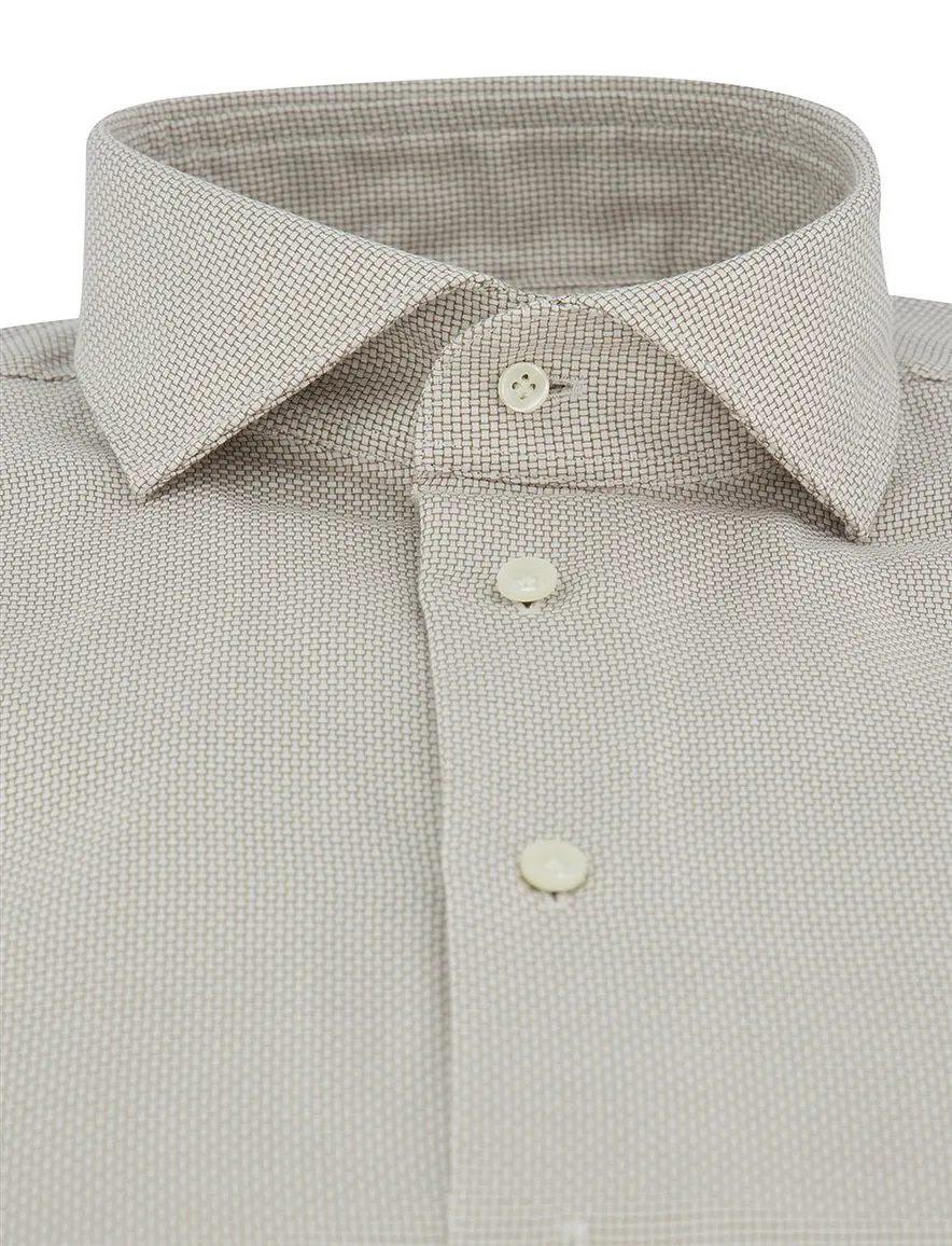 business overhemd beige Profuomo