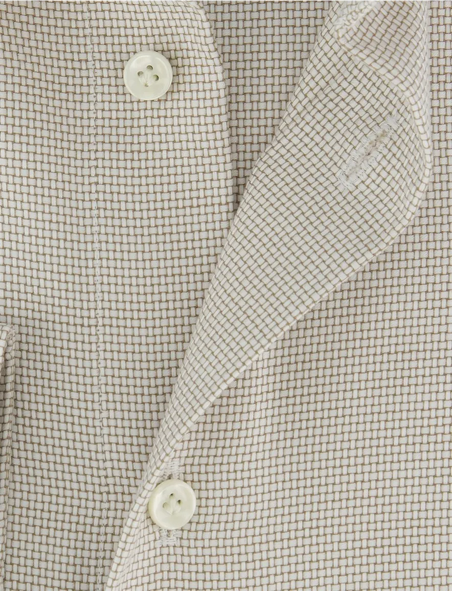 business overhemd beige Profuomo