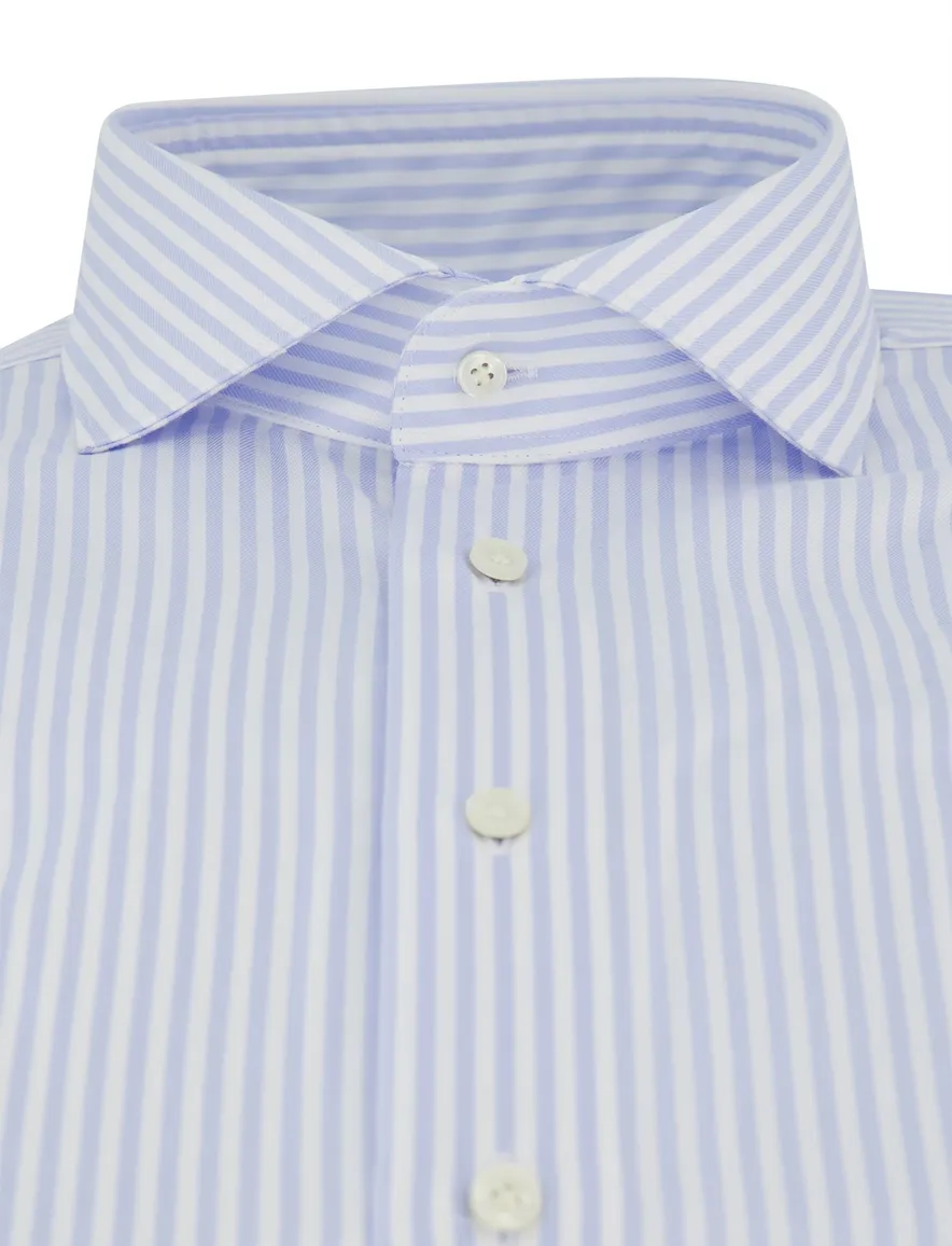 Profuomo overhemd lichtblauw slim fit cutaway boord