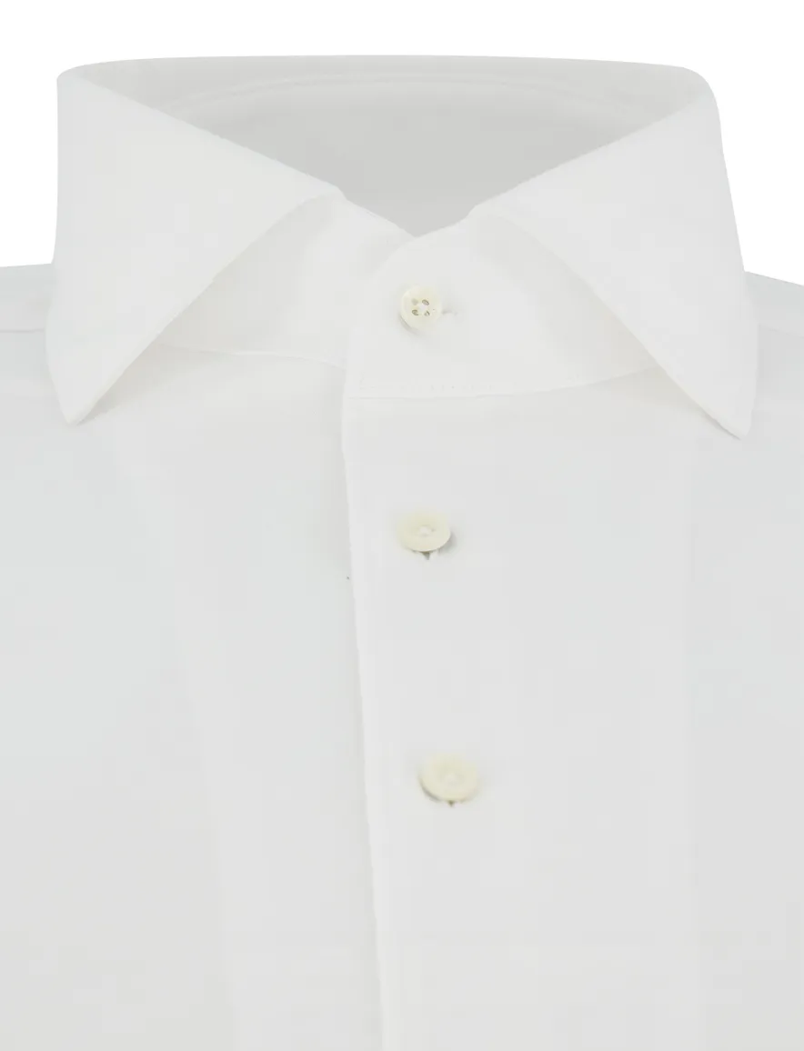 Profuomo overhemd Japanese Knitted wit slim fit