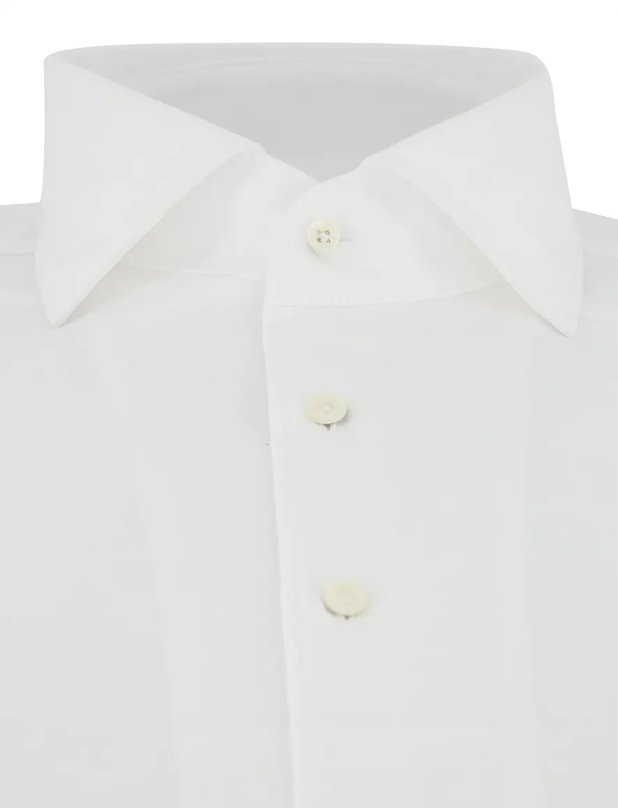 Profuomo overhemd wit japanse knitted