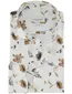 Profuomo overhemd Slim Fit wit geprint