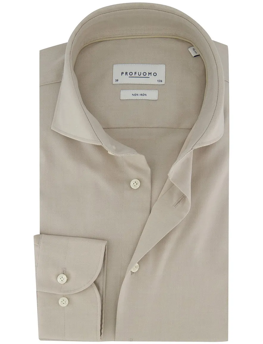 Profuomo overhemd beige ml7