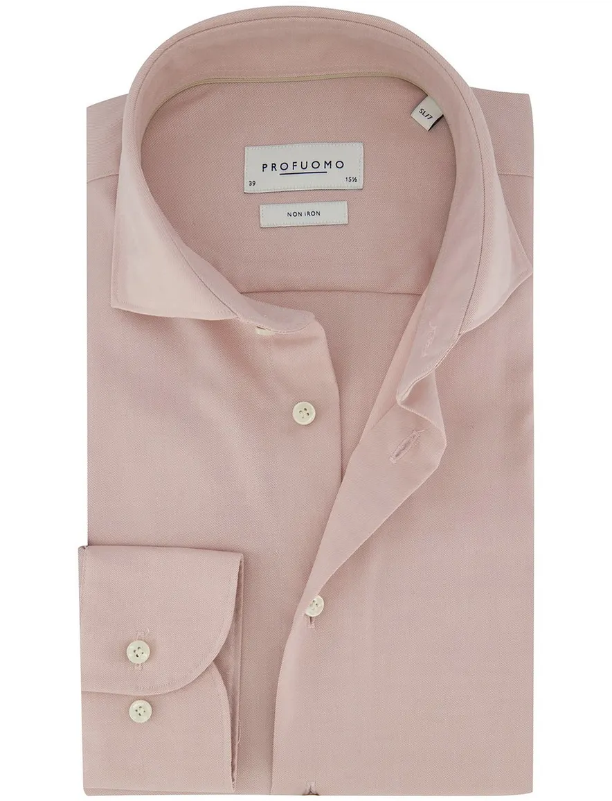 Profuomo overhemd roze slim fit ml7