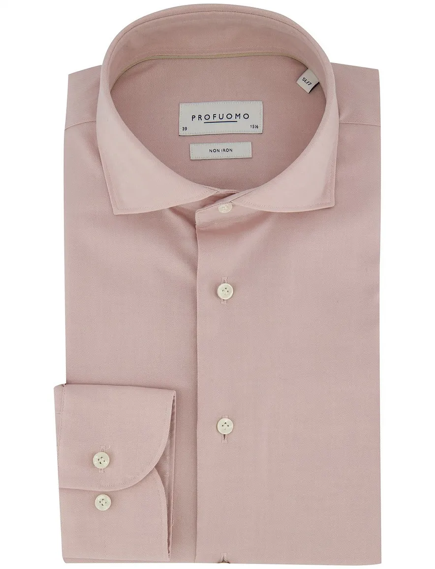 Profuomo overhemd roze slim fit ml7