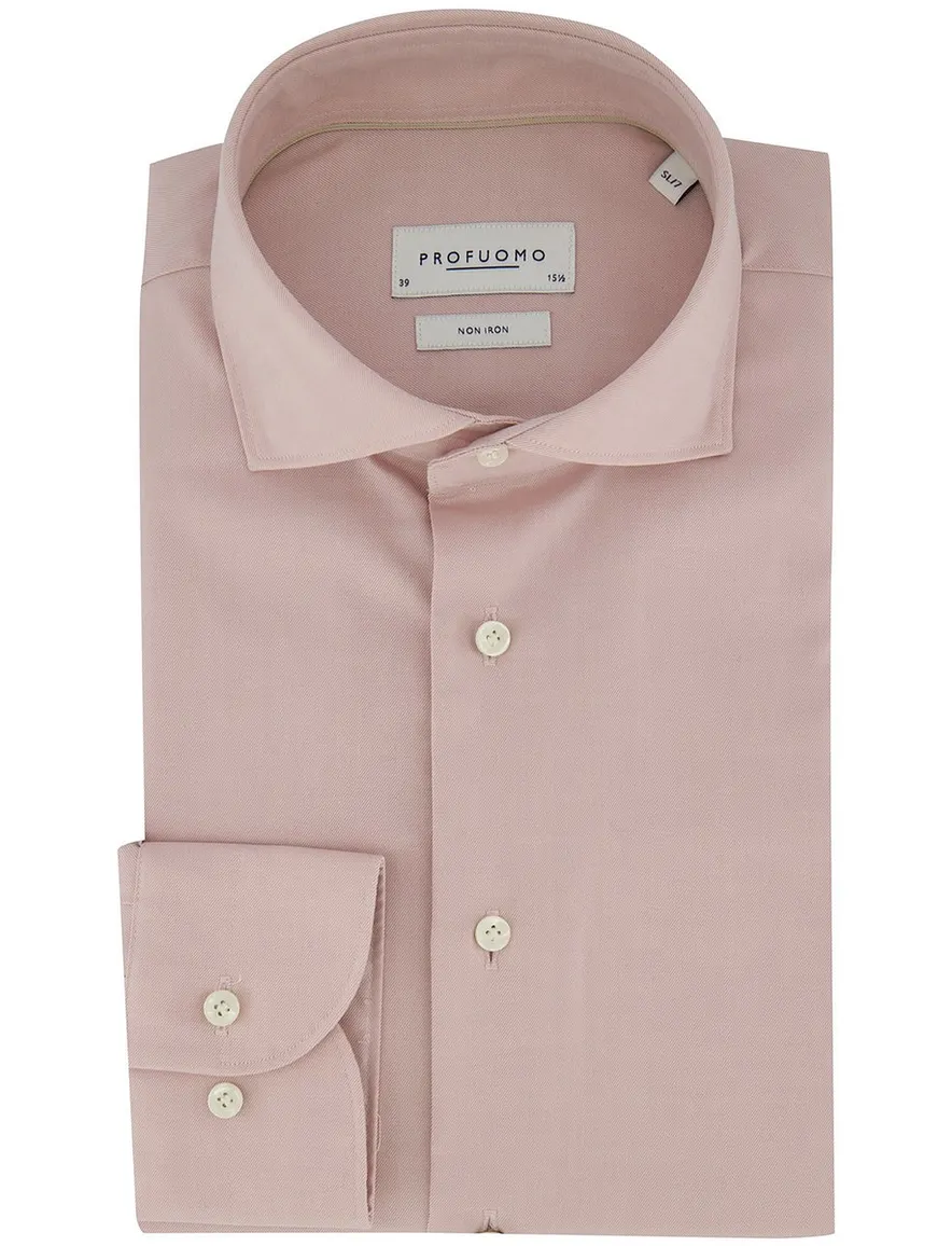 Profuomo overhemd roze slim fit ml7