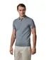 Profuomo poloshirt 3 knoops blauw grijs