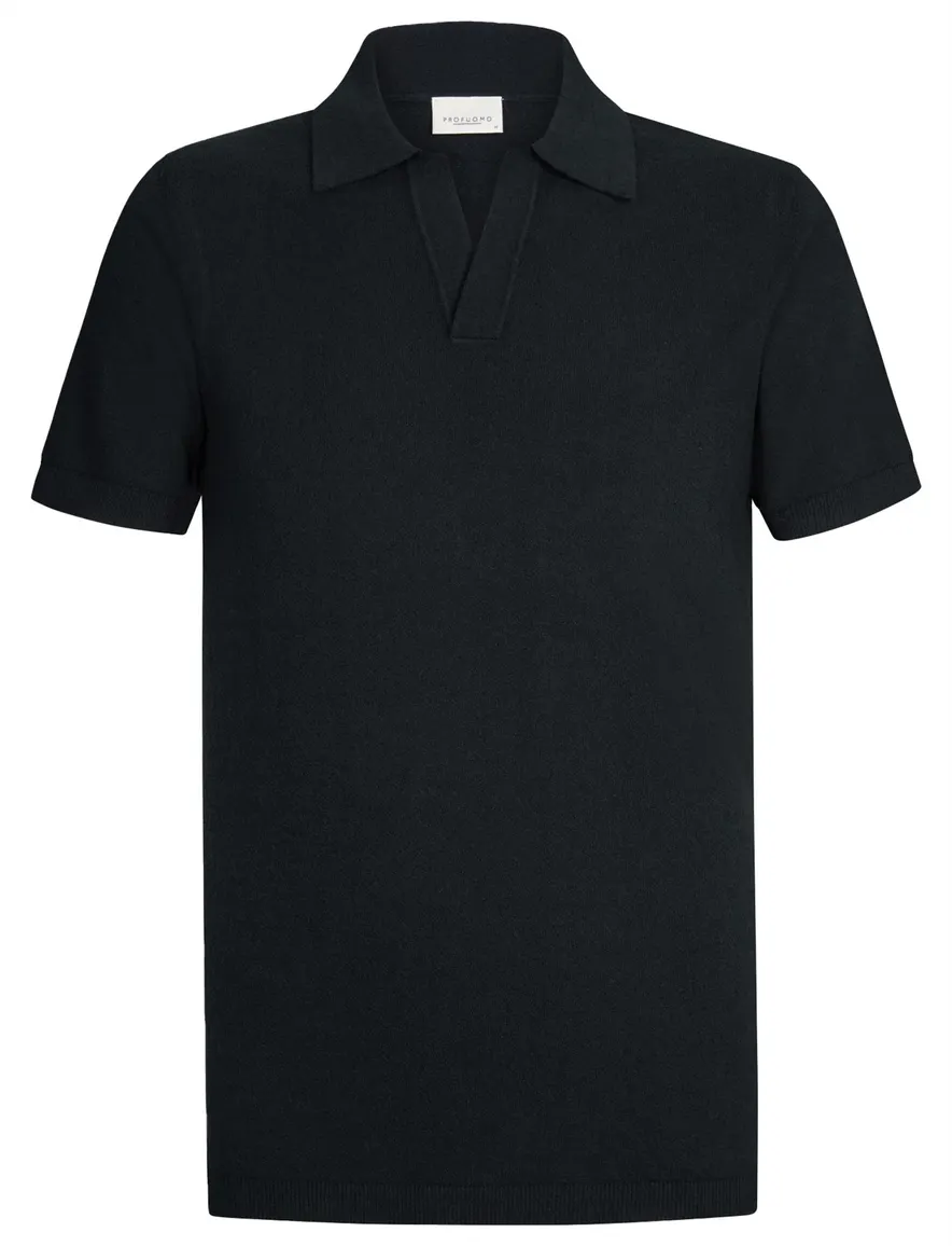 Profuomo poloshirt navy katoen