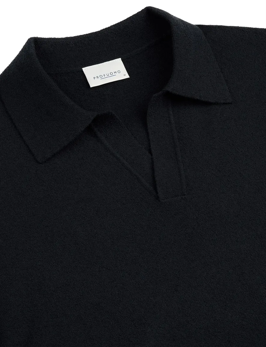 Profuomo poloshirt navy katoen