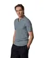 V-hals Profuomo polo blauw regular fit