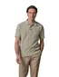 Profuomo polo beige pique strepen textuur